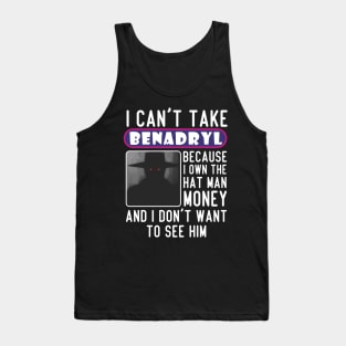 I Own Hat Man Money - Top Hat Man Tank Top